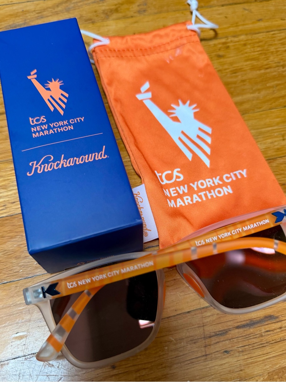 Knockaround TCS New York City Marathon Orange Sunglasses